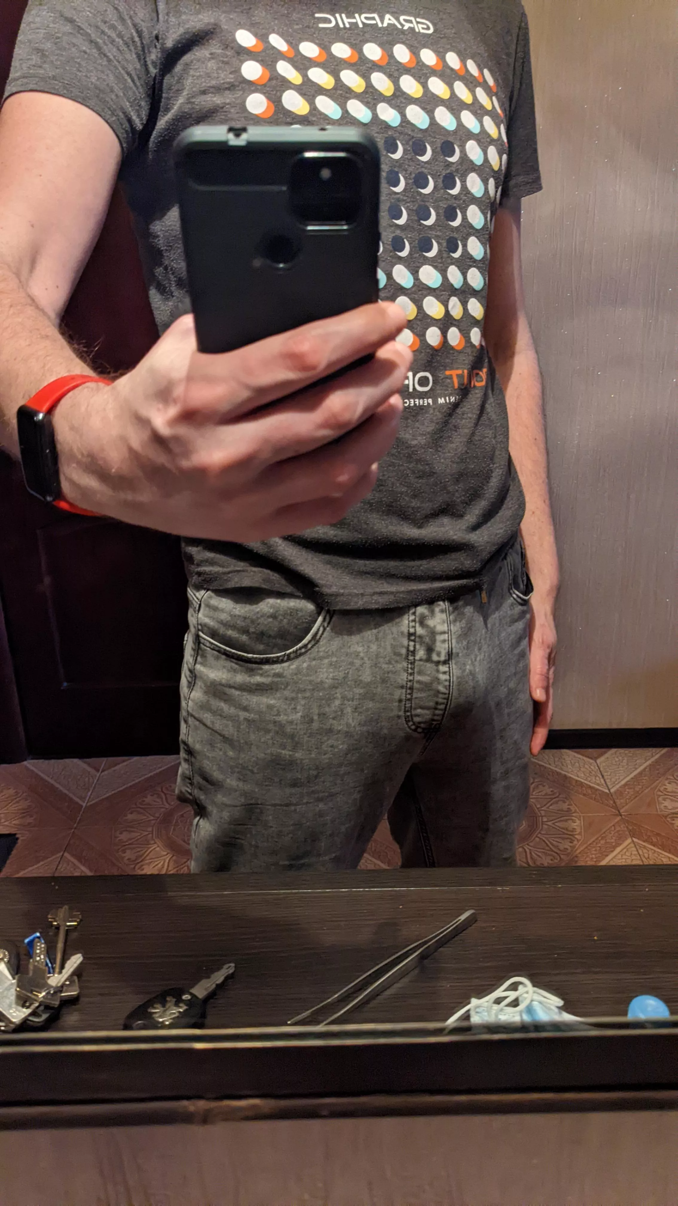 Sudden bulge upon return home