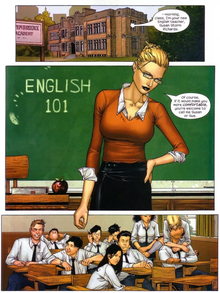 Sue's Teaching Job [Marvel Knights 4 #2]