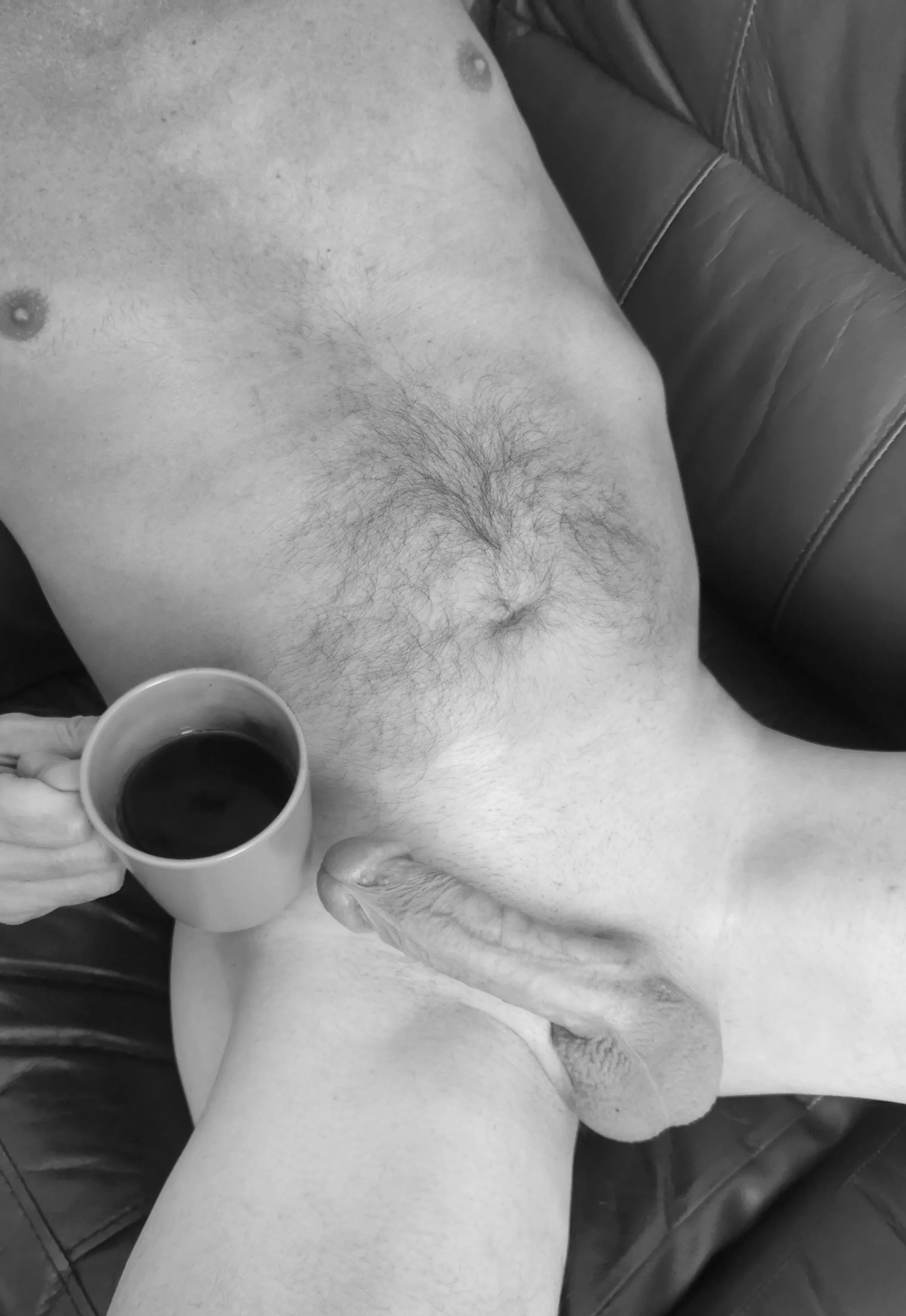 Sunday morning coffee and a stiff dick.