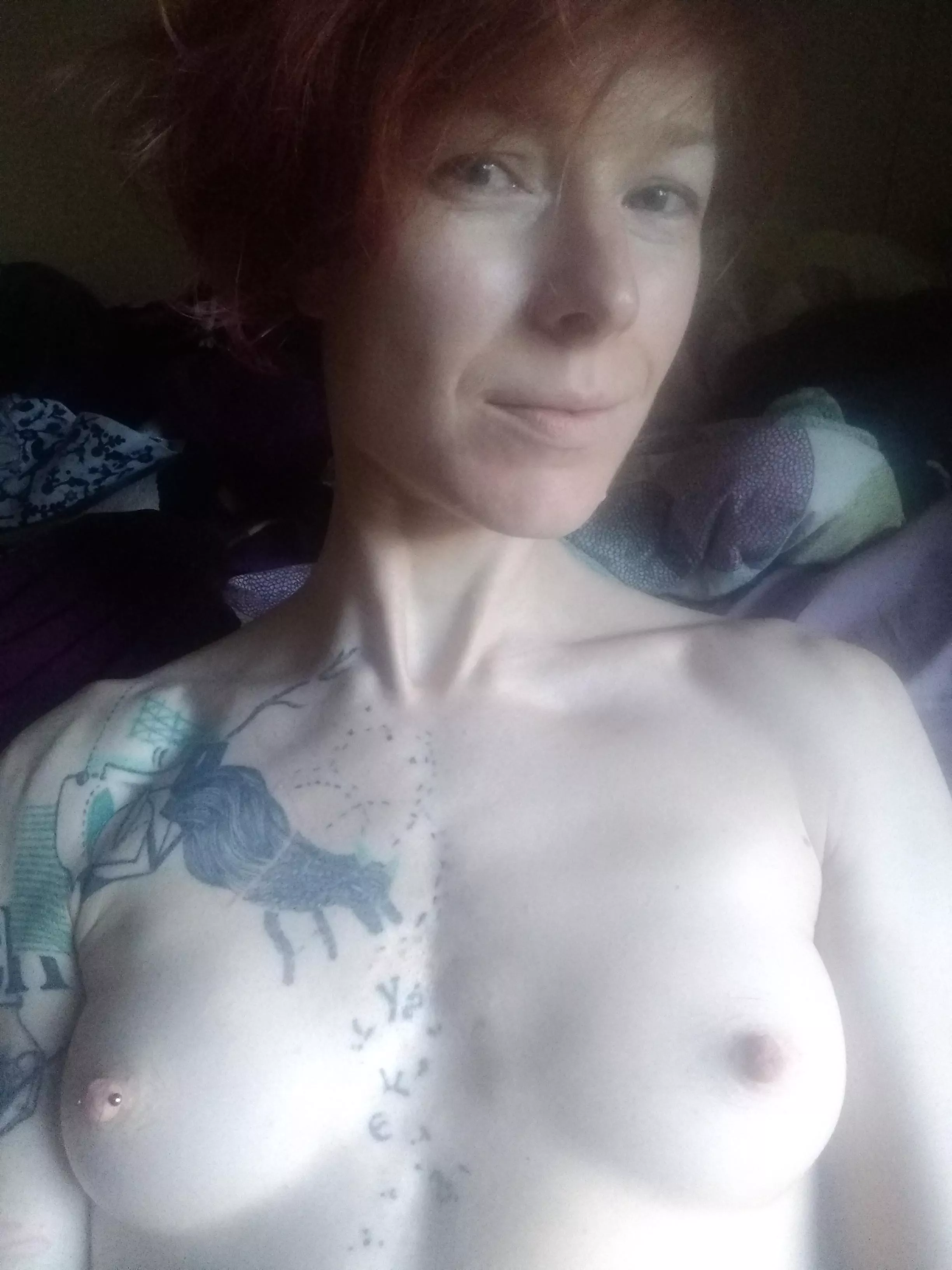 Sunlight on my tits - can't wait for spring!