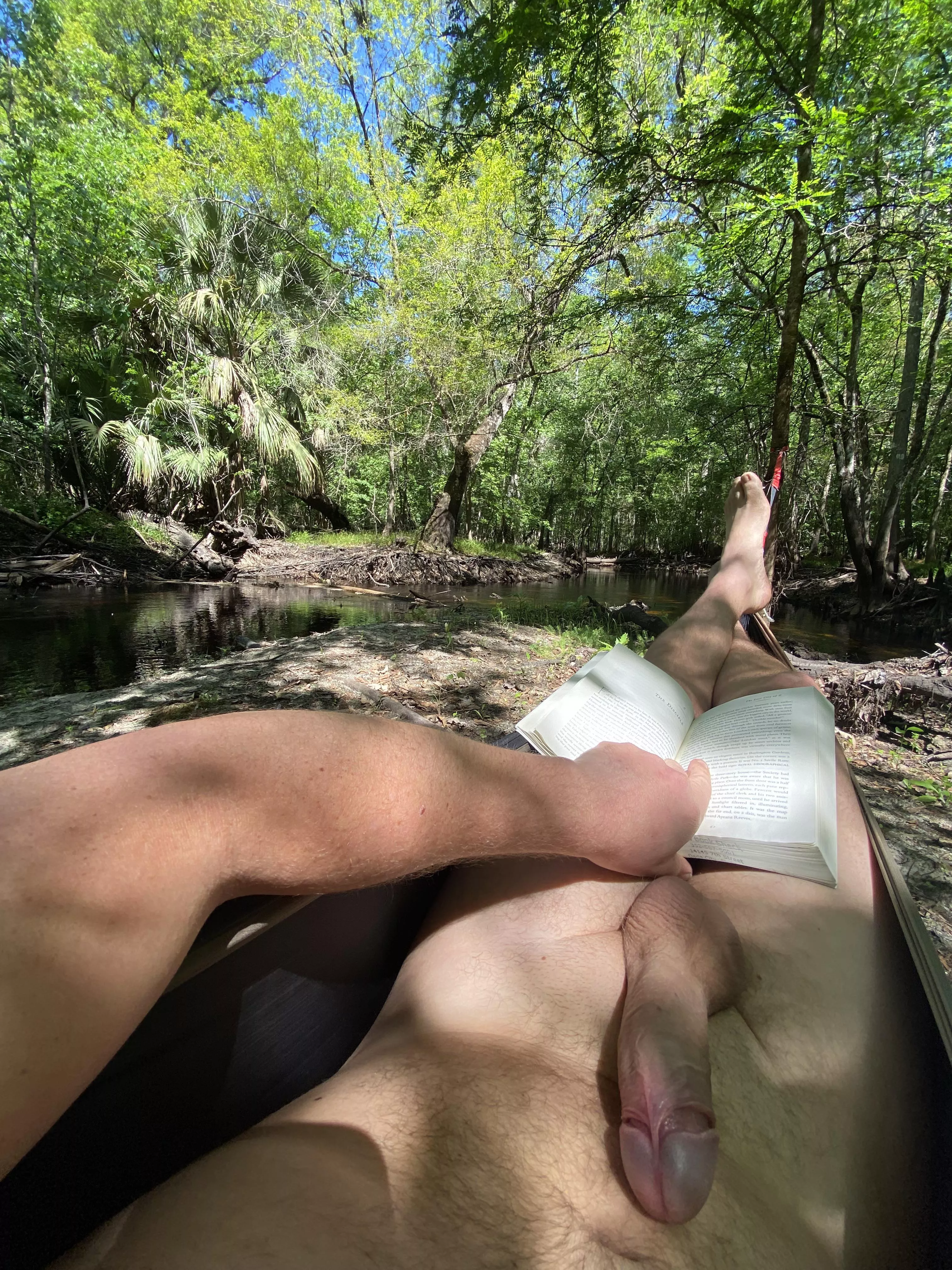 Sunshine, breeze, the sound of the river and a good book