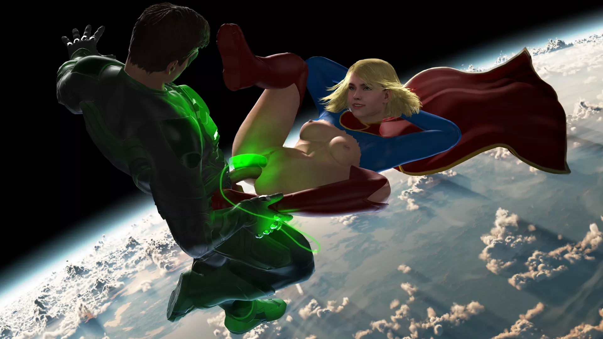 Supergirl and Green Lantern (WintersSFM) [DC Comics]