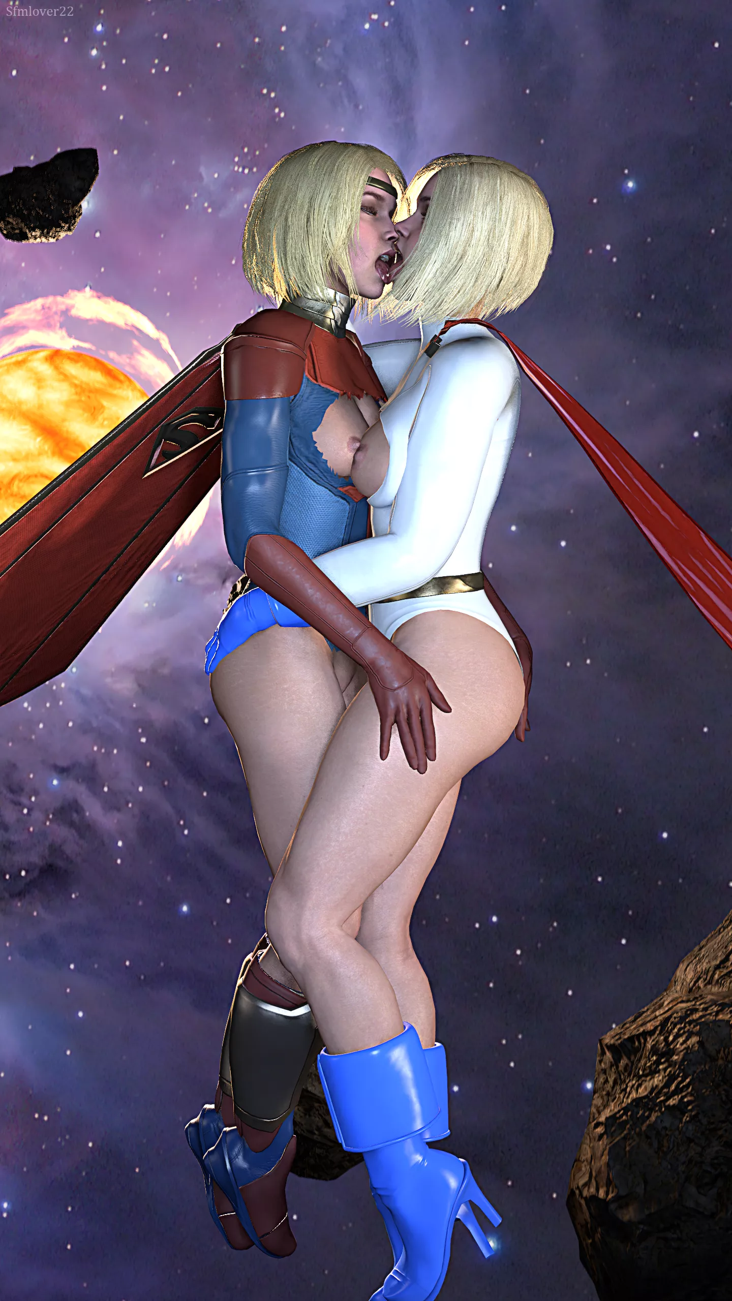 Supergirl x Power Girl (Sfmlover22) [DC]