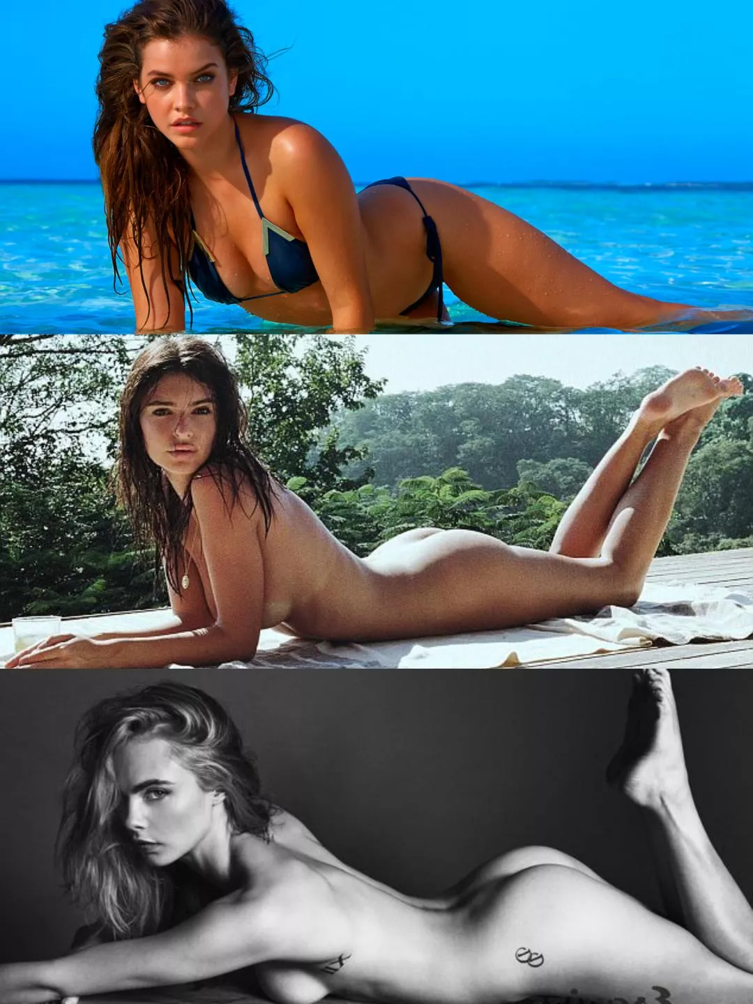 Supermodels: Barbara Palvin, Emily Ratajkowski, Cara Delevingne