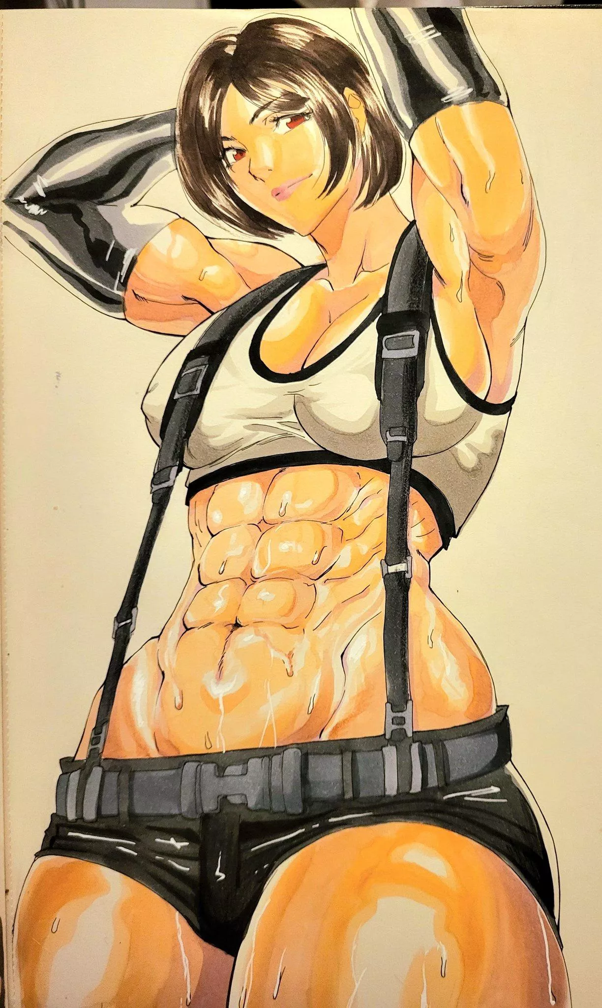 Sweaty buff Tifa(@Octavius_DP)[FF7]