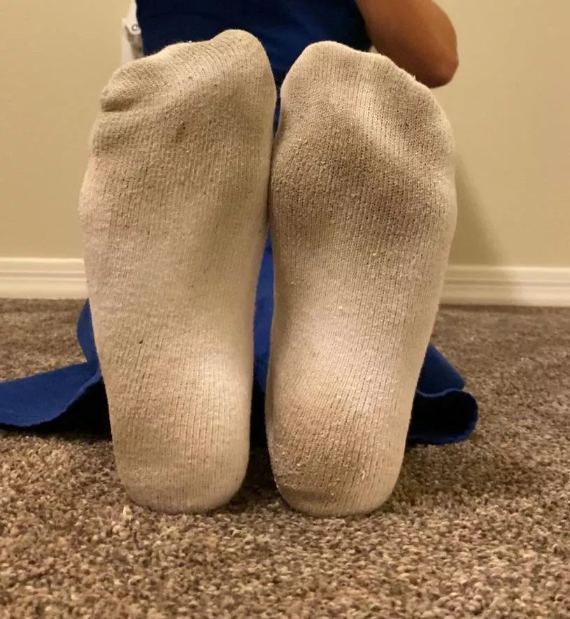 Sweaty white socks