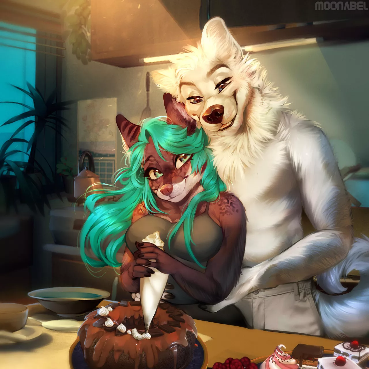 Sweet tooth <3 commission done by me, @moonabel on FA! whats your favorite dessert?