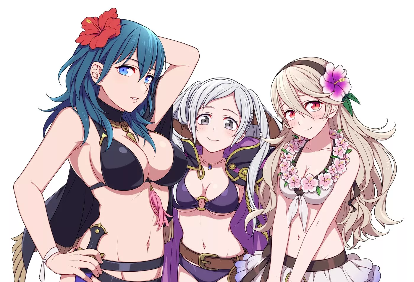 Swimsuit Season wuth Byleth Roibn and Corrin [@rindou105]⭐?