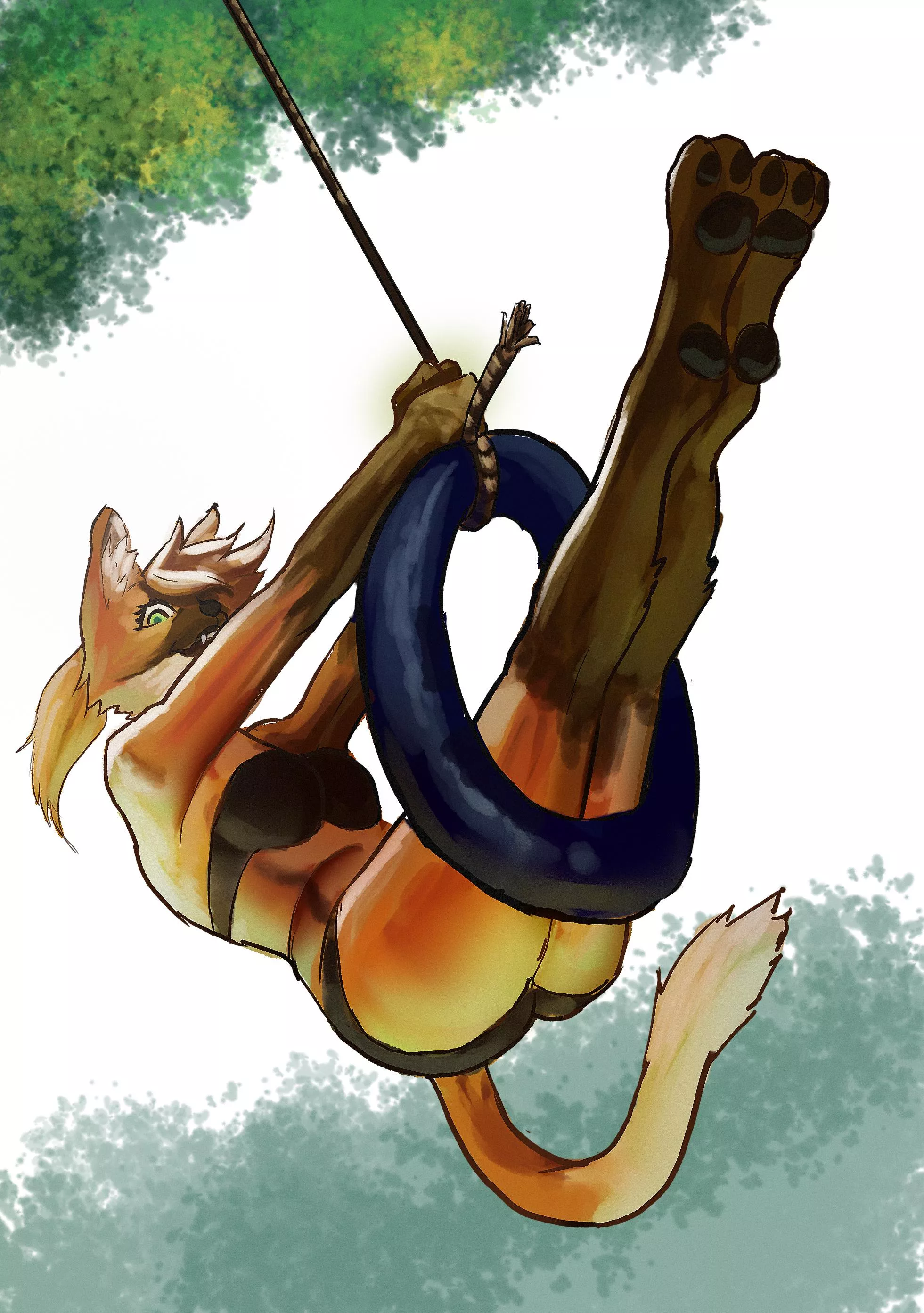 Swing play ðŸ˜³ (Art by me using reference by Duane Bryers @Leoncoelhoc on twitter)