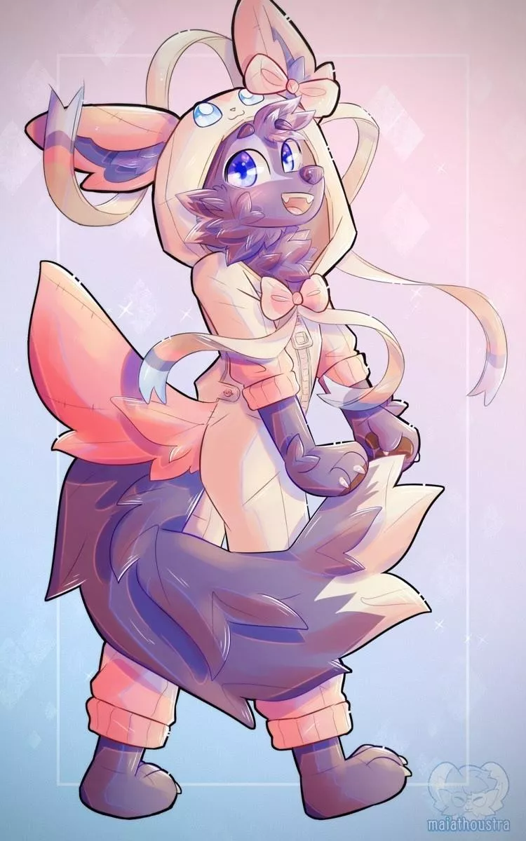 Sylveon onesie ~ comm for Seaca, art by me @maiathoustra