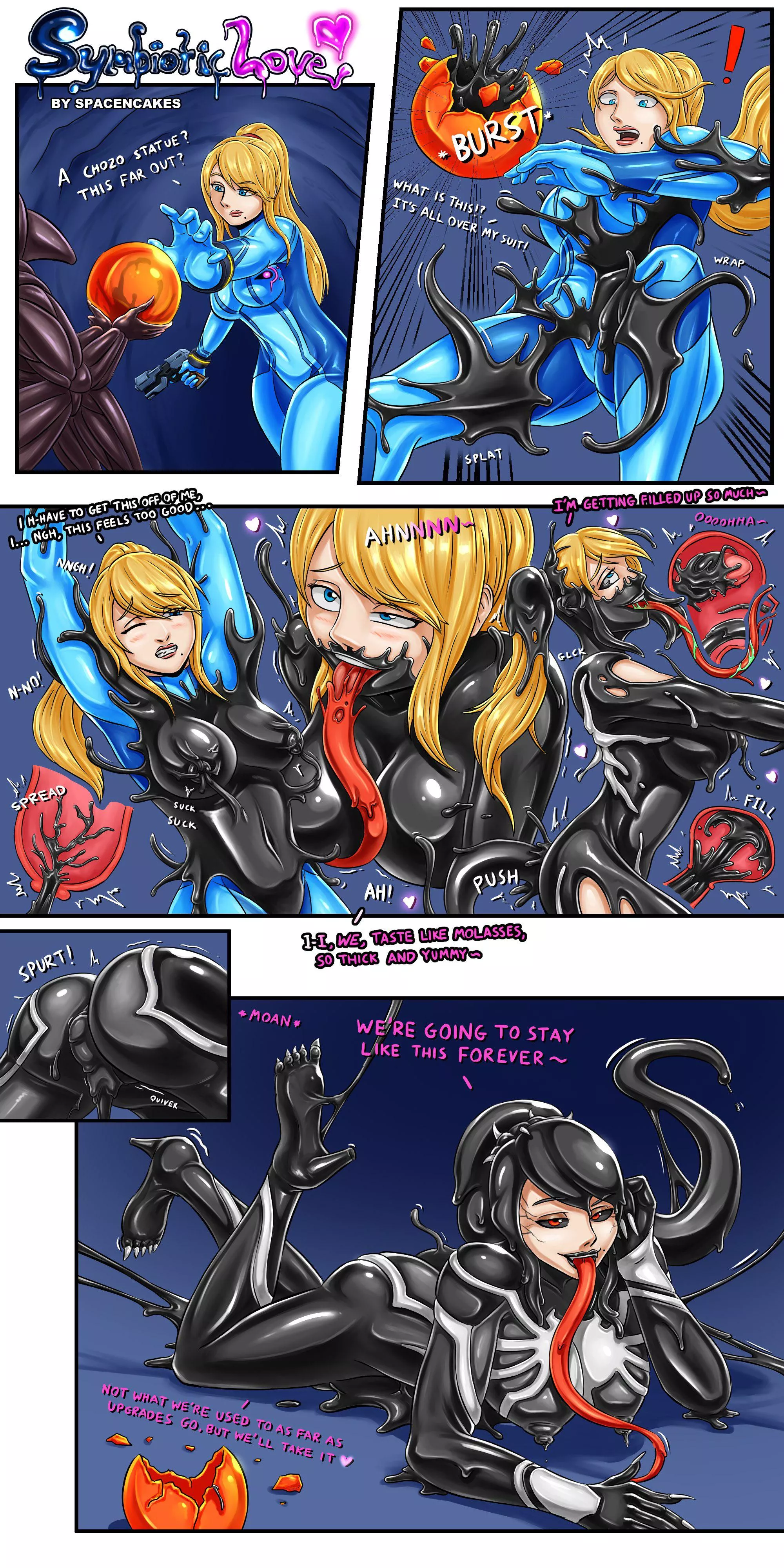 Symbiotic Love - Samus [Metroid, Marvel] (SpaceNâ€™Cakes)