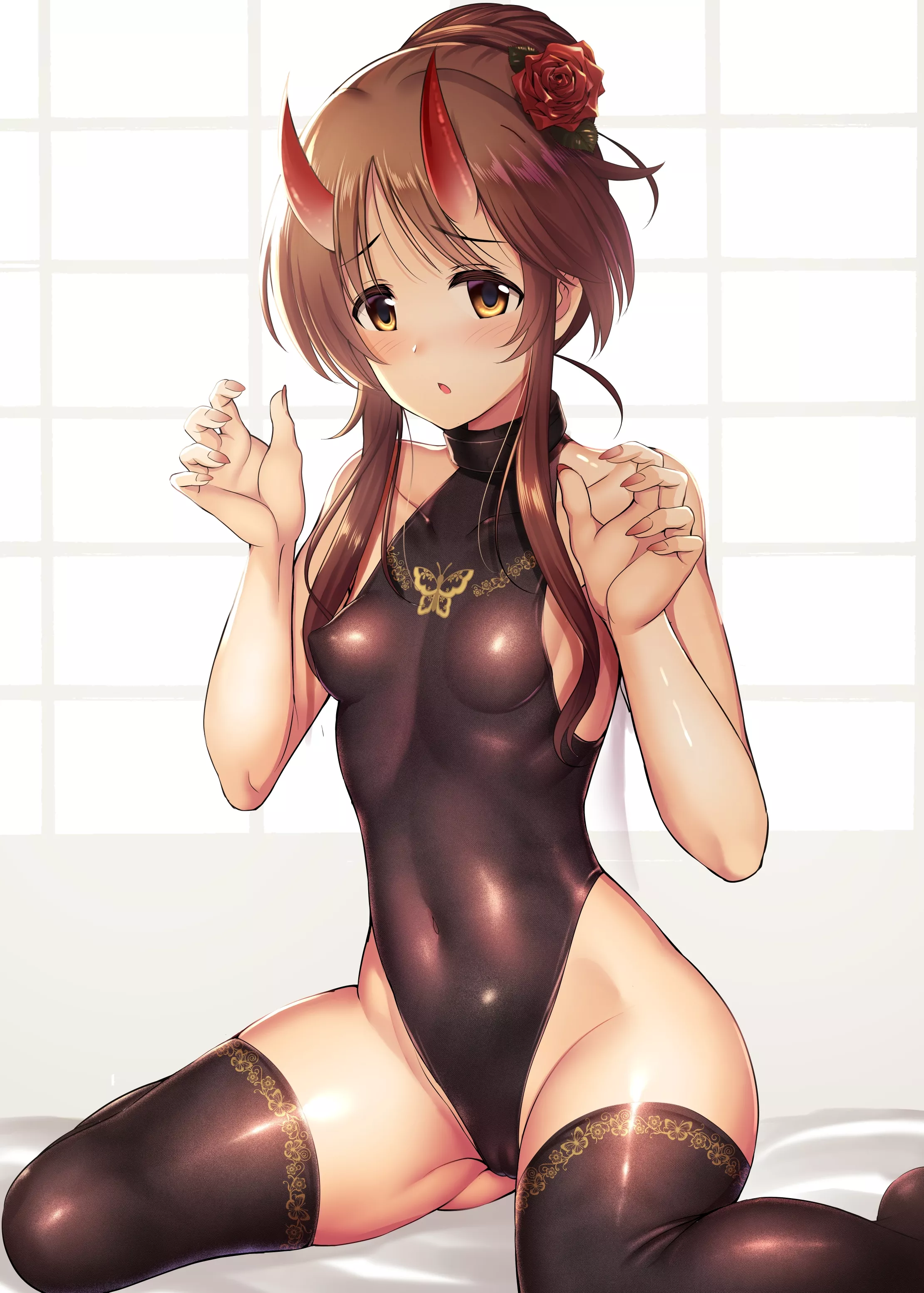 Takamori Aiko Shiny Leotard Demon Girl (Ment ) [Idolmaster]