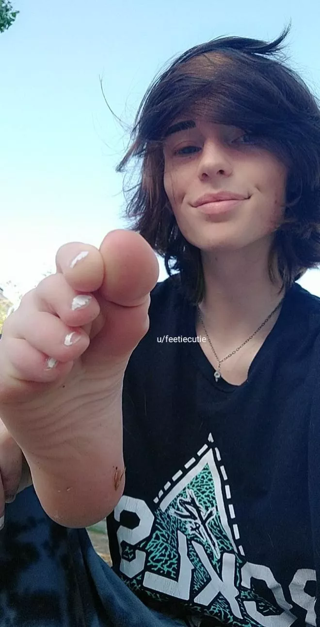 Take this cute foot in your face!