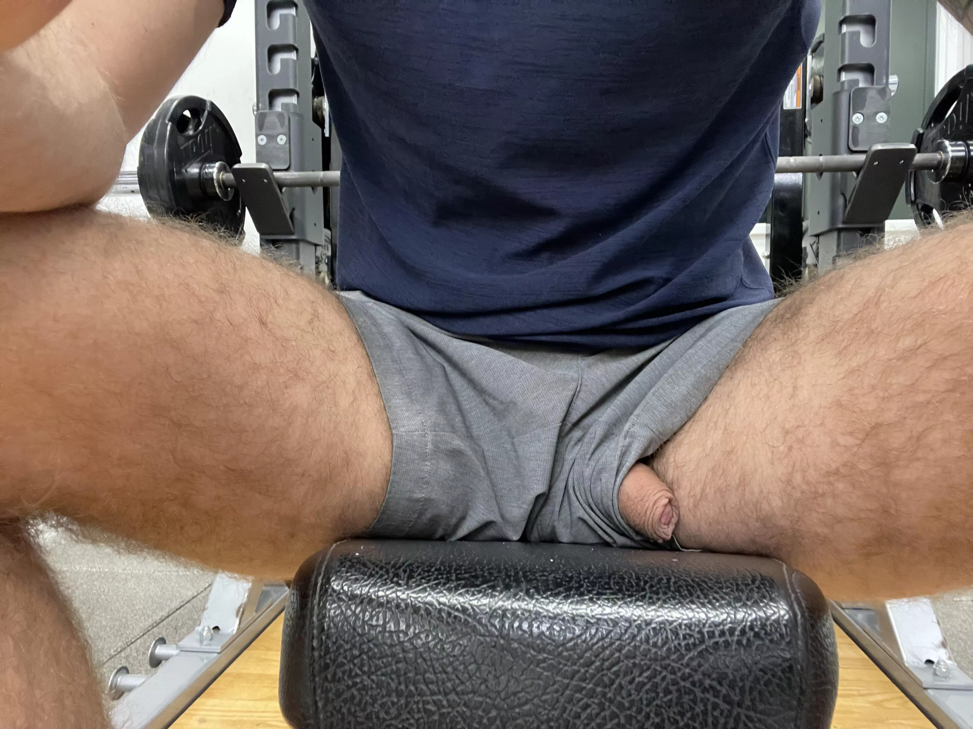 Taking a breather at the gym