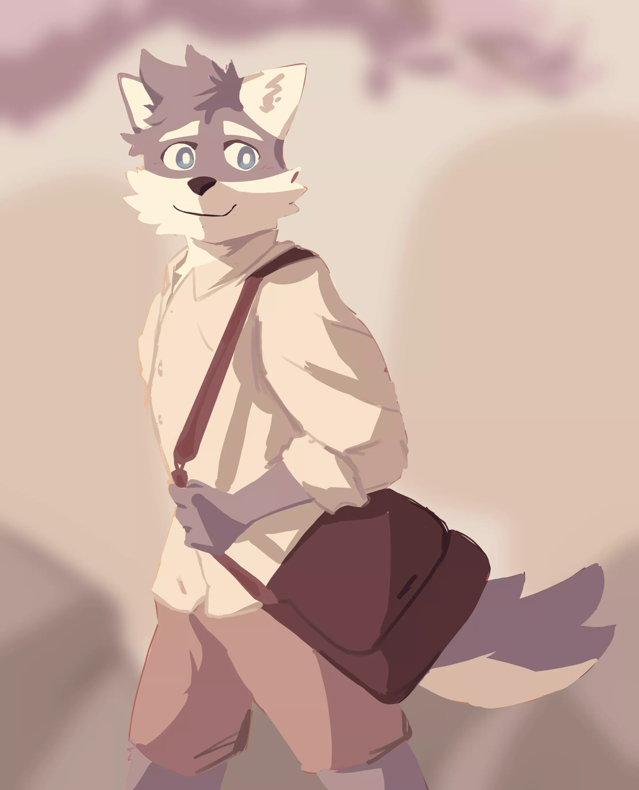 Taking a stroll (art by me)