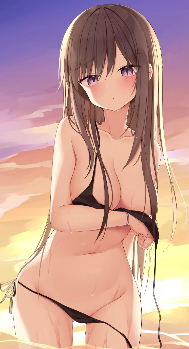 Taking her bikini off for you~ [Original]