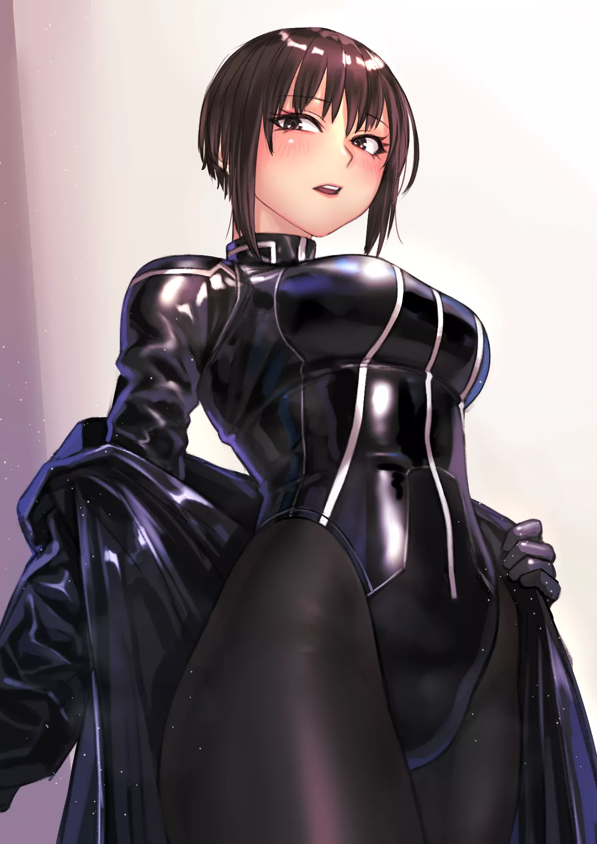 Taking Off Her Cloak Latex Bodysuit (Kirie Kairi) [Original]