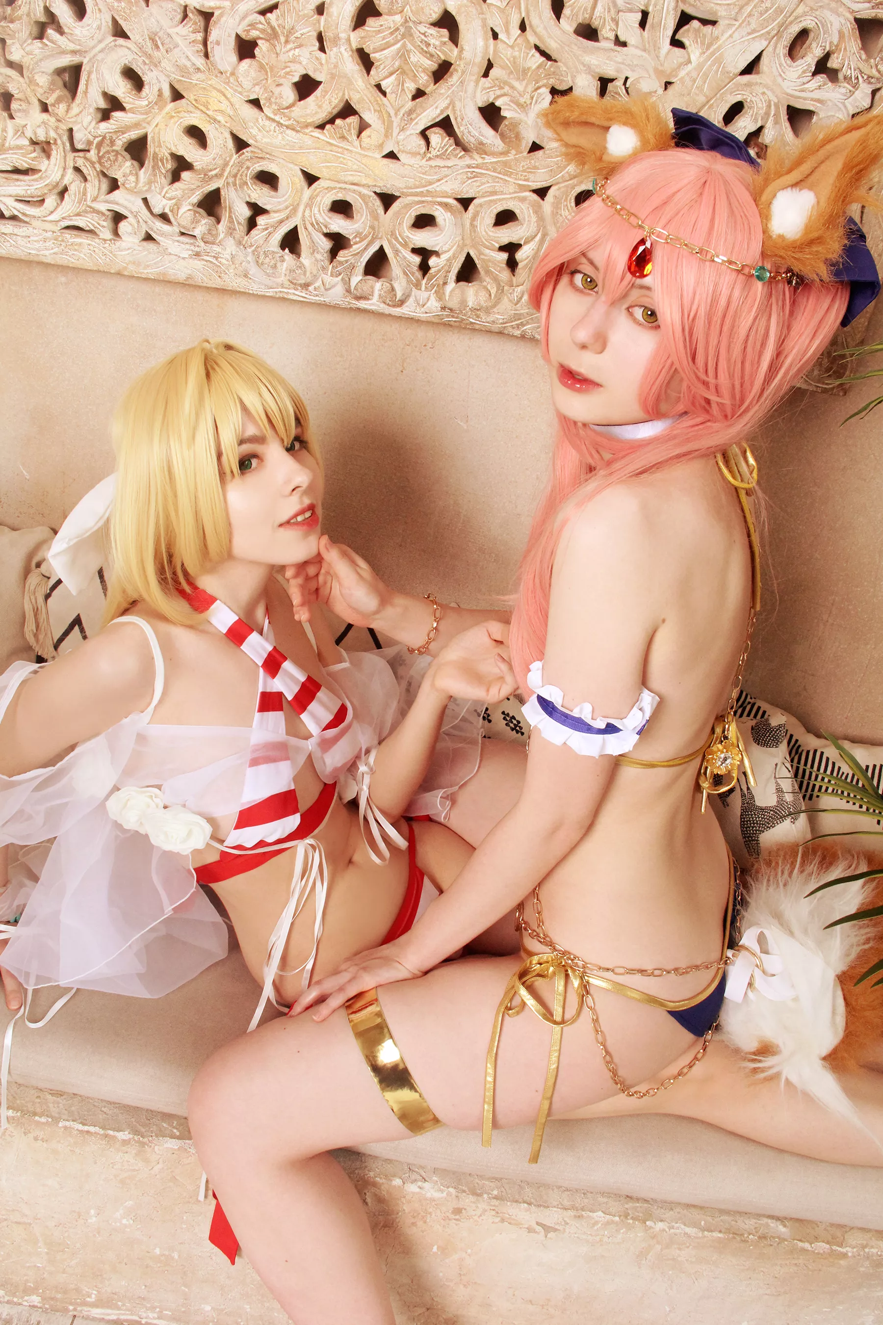 Tamamo x Nero (Fate) by Tasha Bunny & Remi Foxy