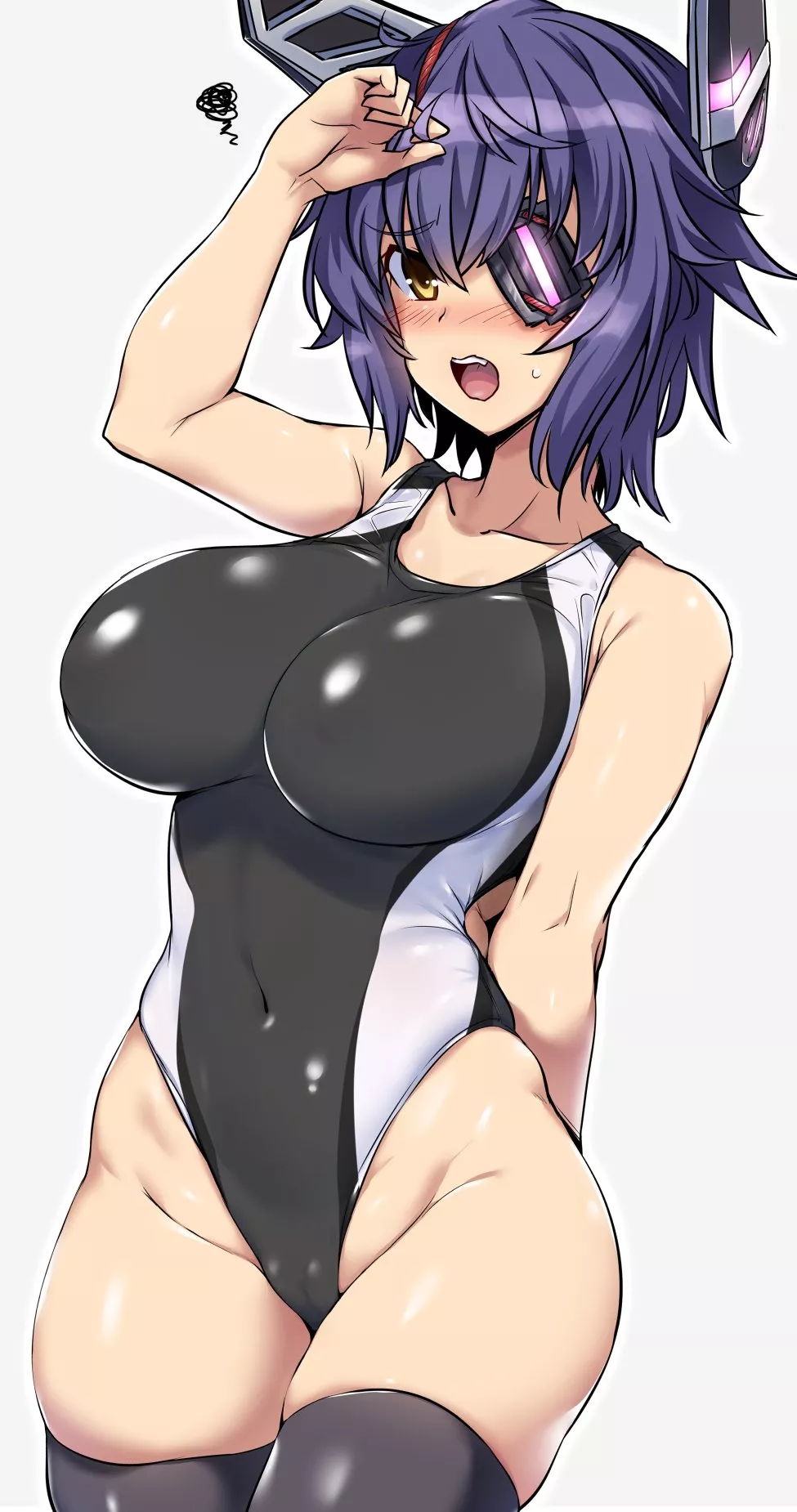 Tenryuu in a competition swimsuit (Yoshi Tama) [KanColle]