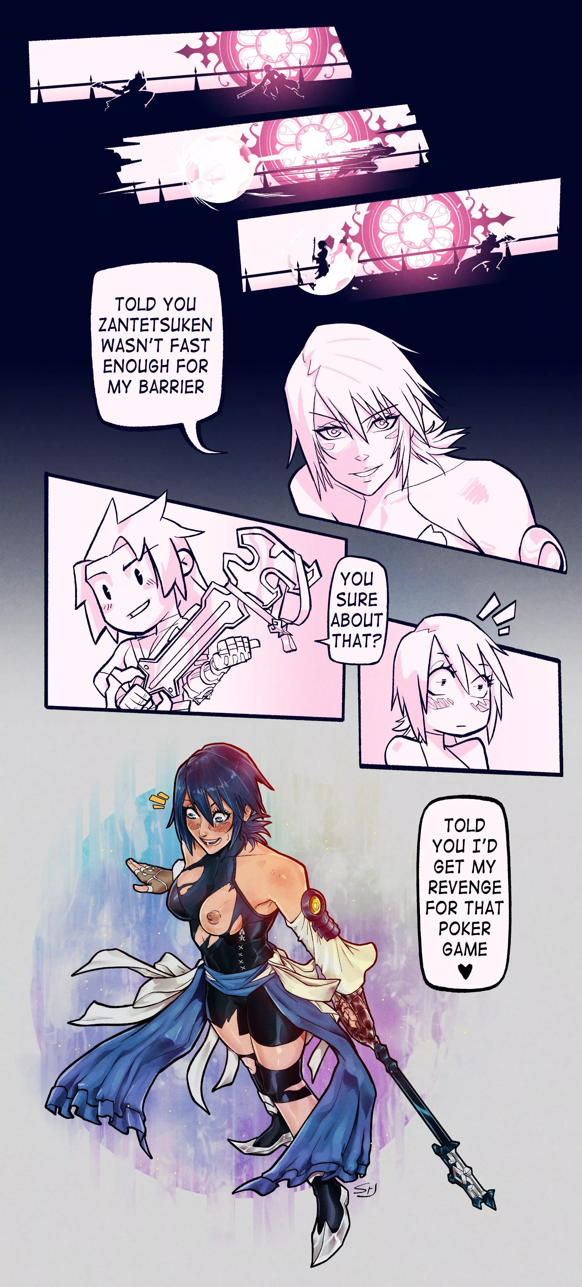 Terra gets his payback on Aqua (SteadXknight) [KINGDOM HEARTS]