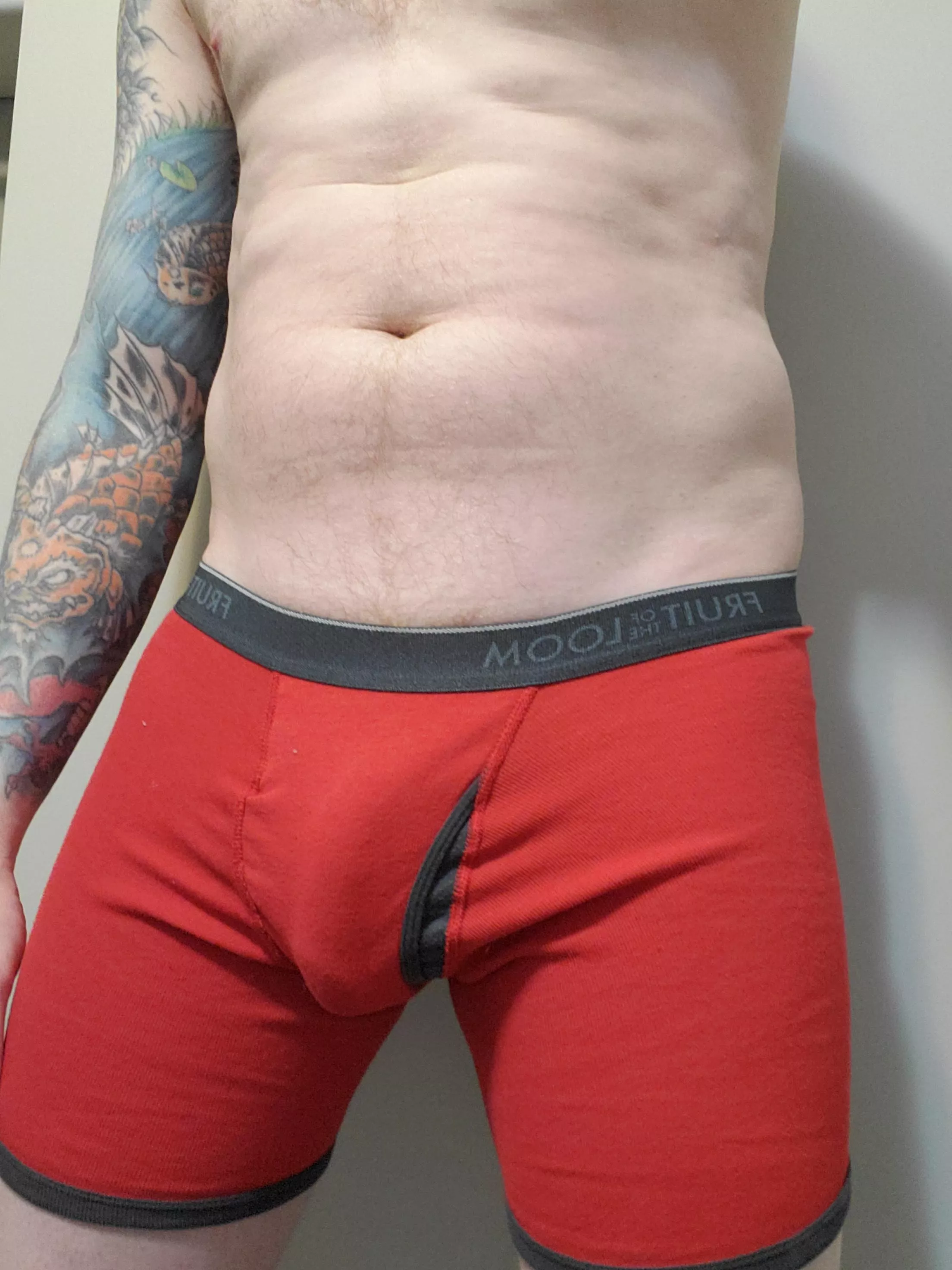 Test fitting the new undies