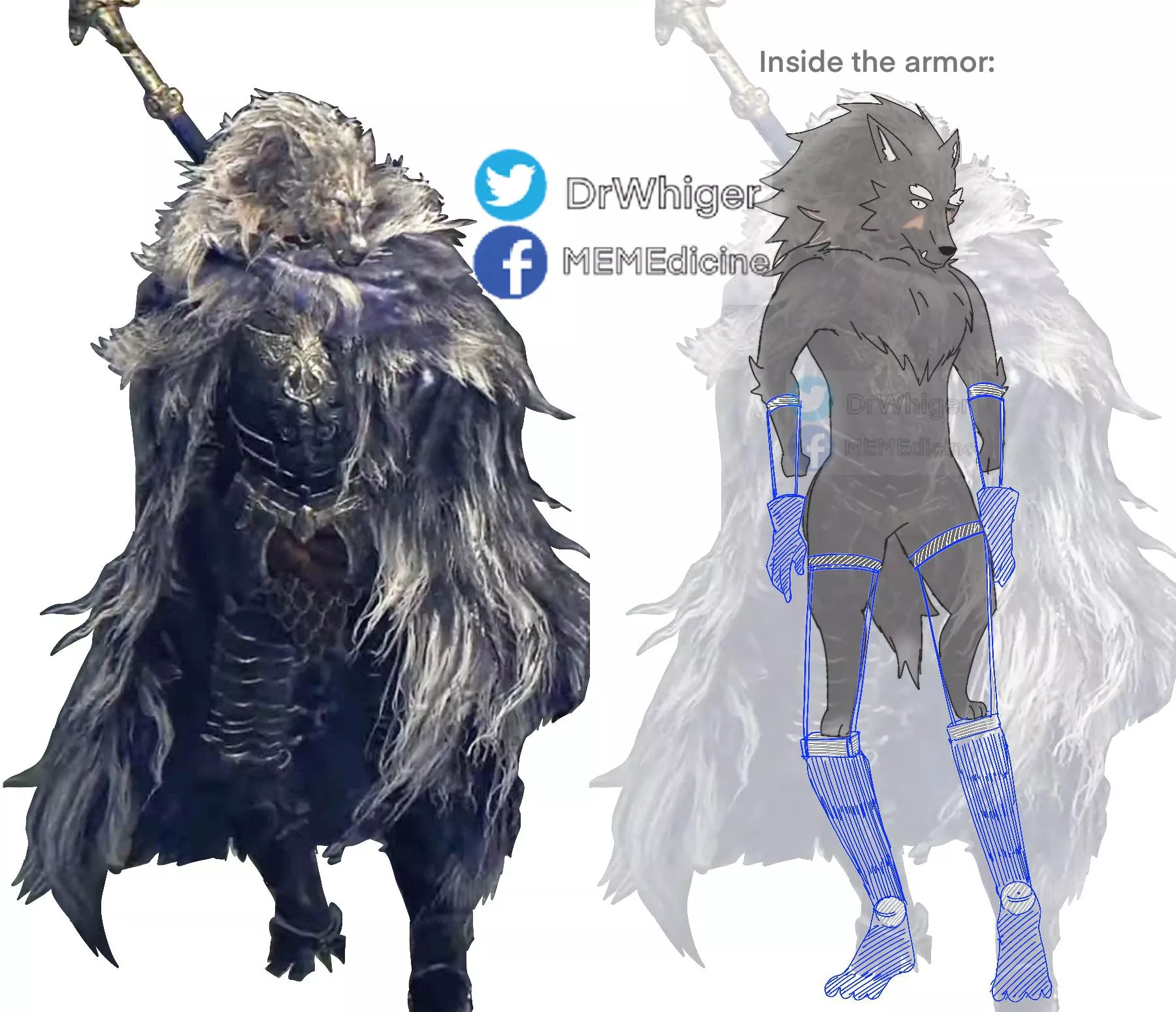 That Furry Knight isn’t real