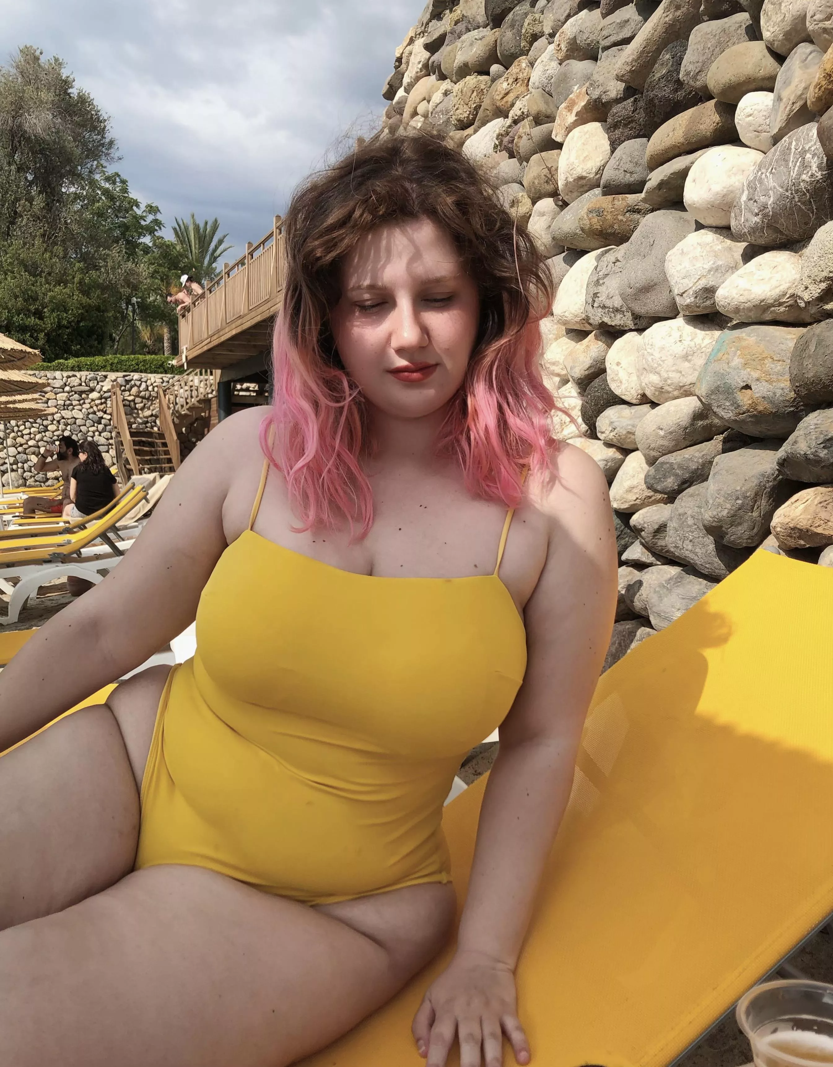 Thats me in my yellow swimsuit