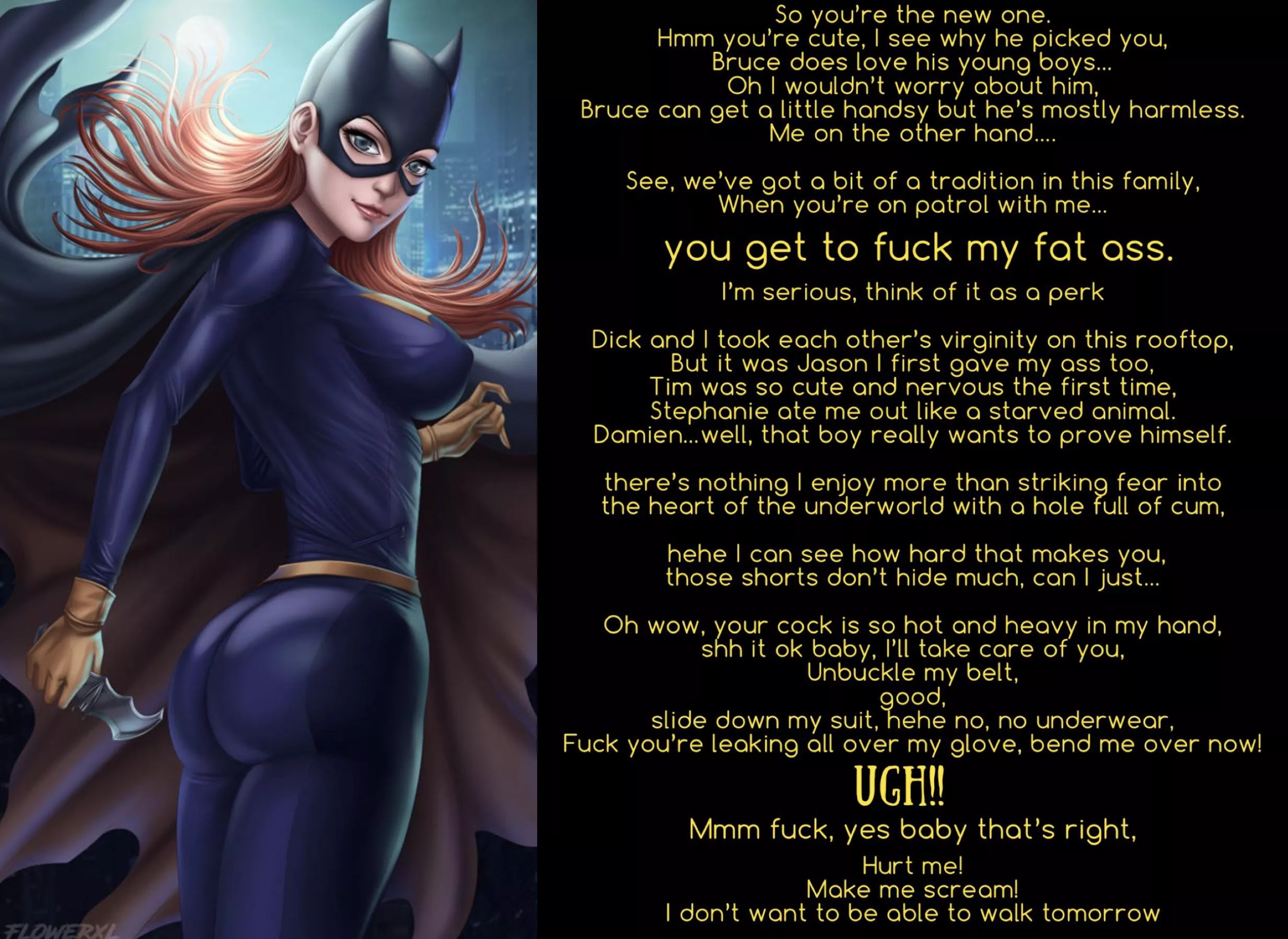 The Batgirl (anal) Artist: flowerxl