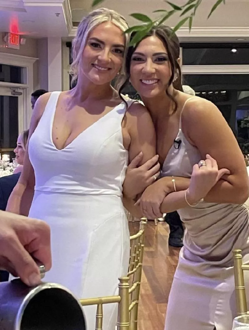 The bride or her younger sister and bridesmaid? Comment below