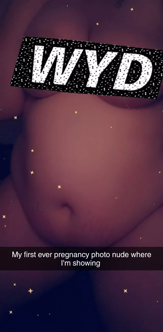 the first photo of my baby bump I'm currently 11weeks