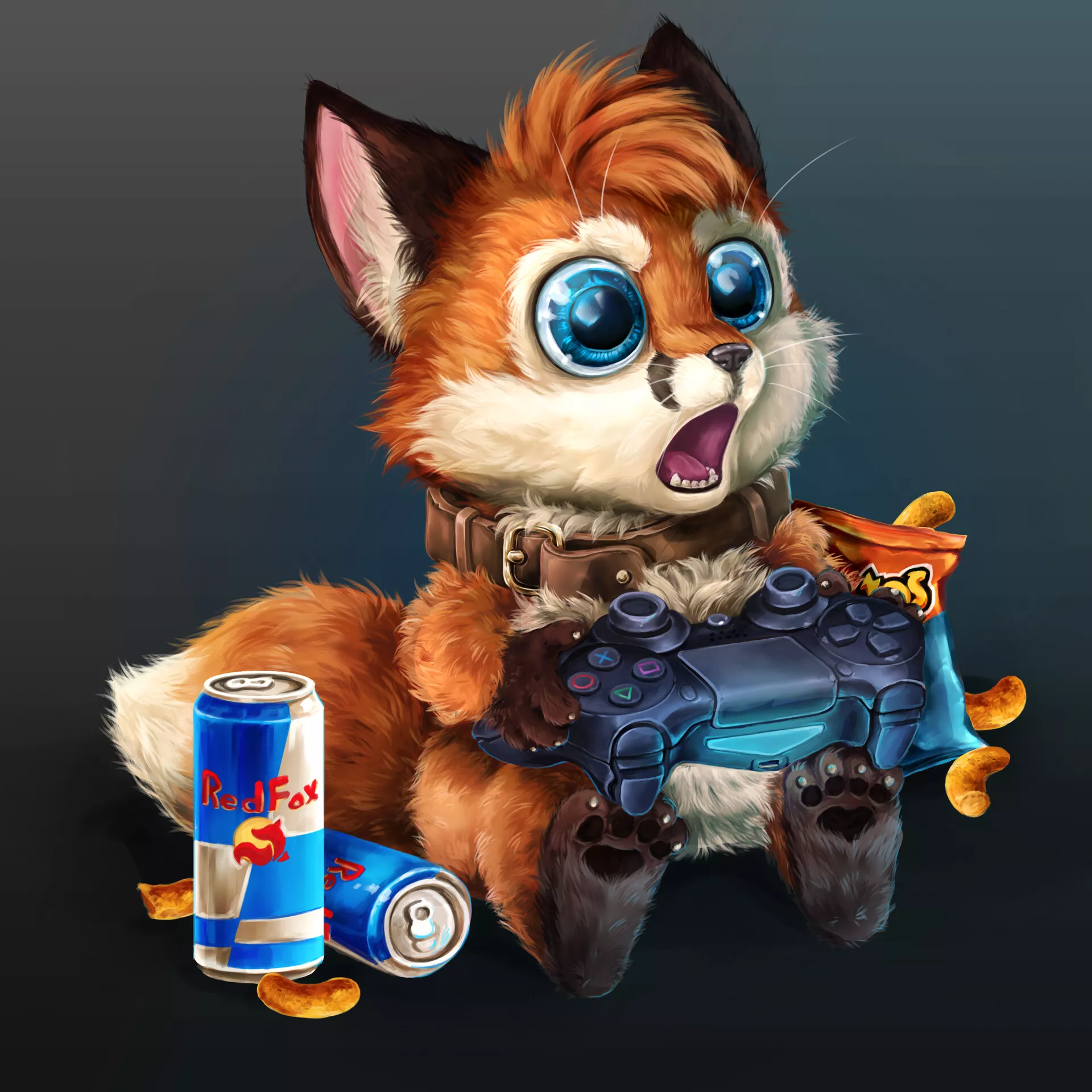 The Gamer Fox (art by me)