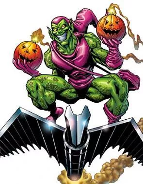 The green goblin just likes green There is nothing canonically that makes the green goblins powers have anything to do with green. He just picked green as his motif and stuck with it. Like Spider-Man is a spider man because a spider bit him. He just like