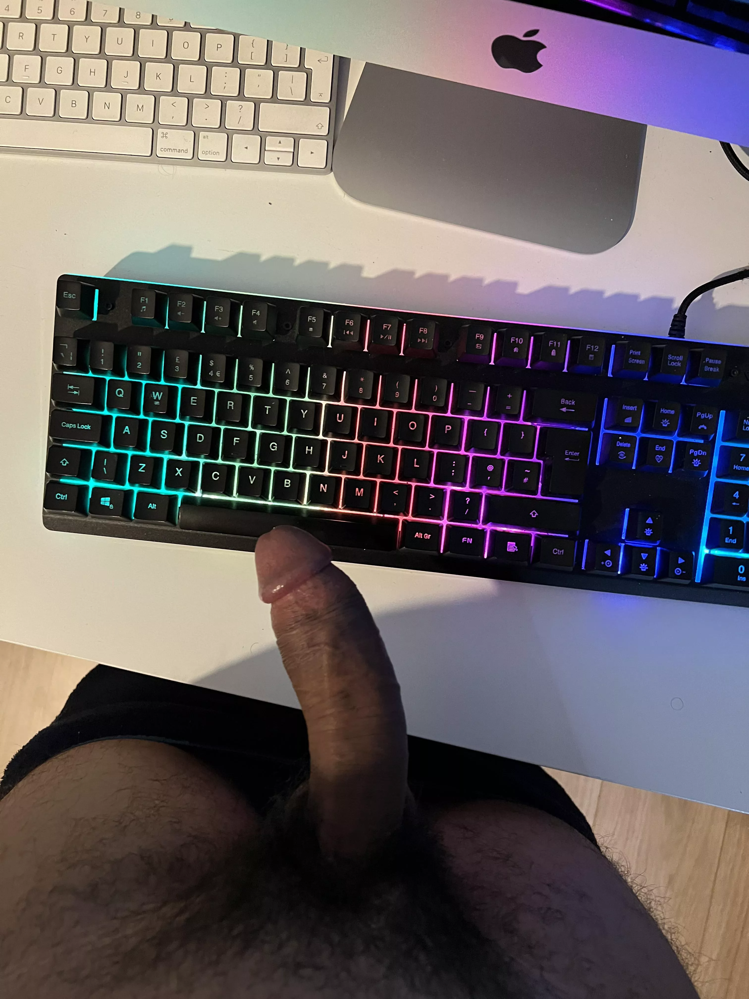 The space bar is reserved for my dick