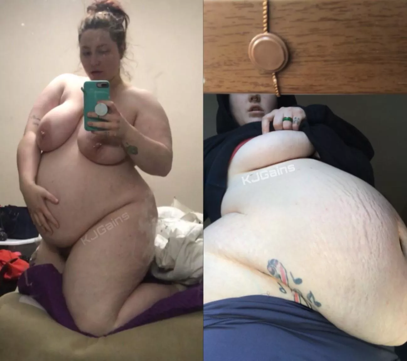 Then:41 Weeks Pregnant vs Now: Obviously Starving(not pregs)