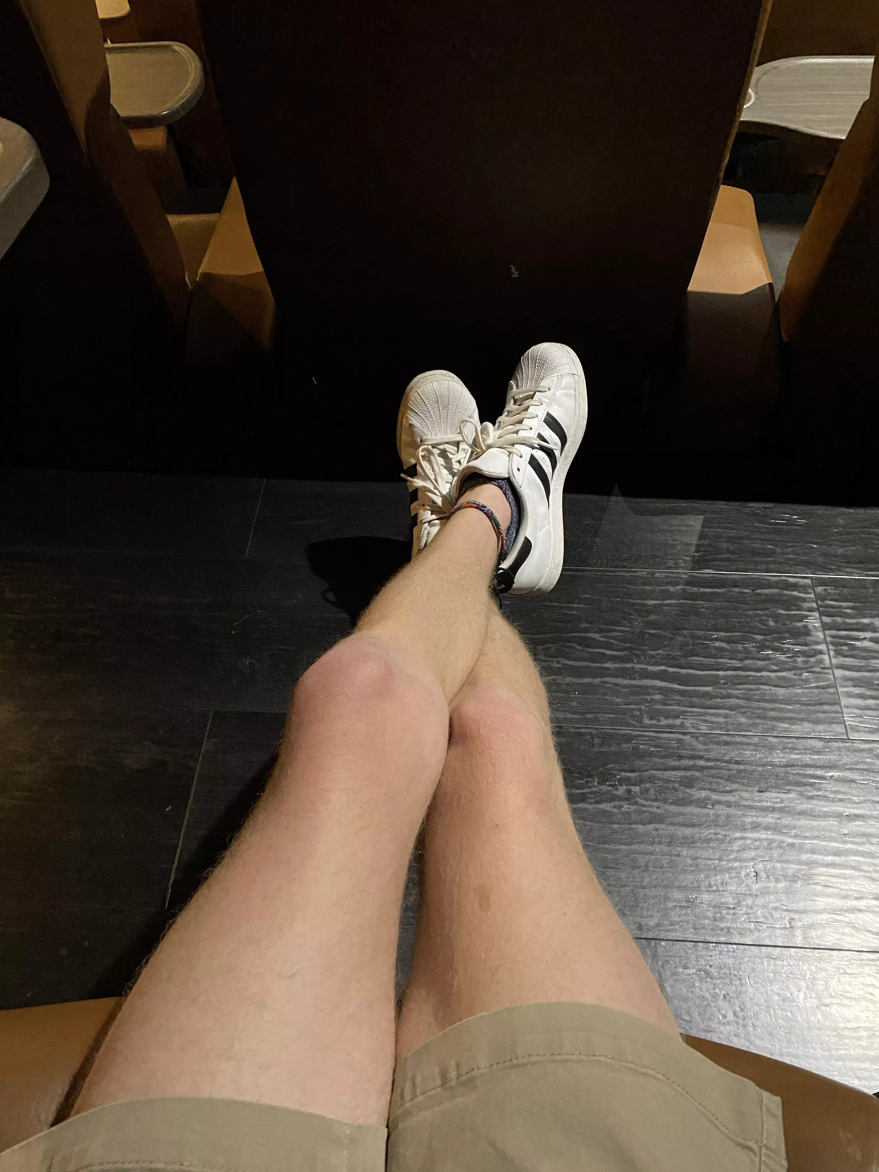 There wasn’t a foot rest at this movie theater…could’ve definitely used a loser.