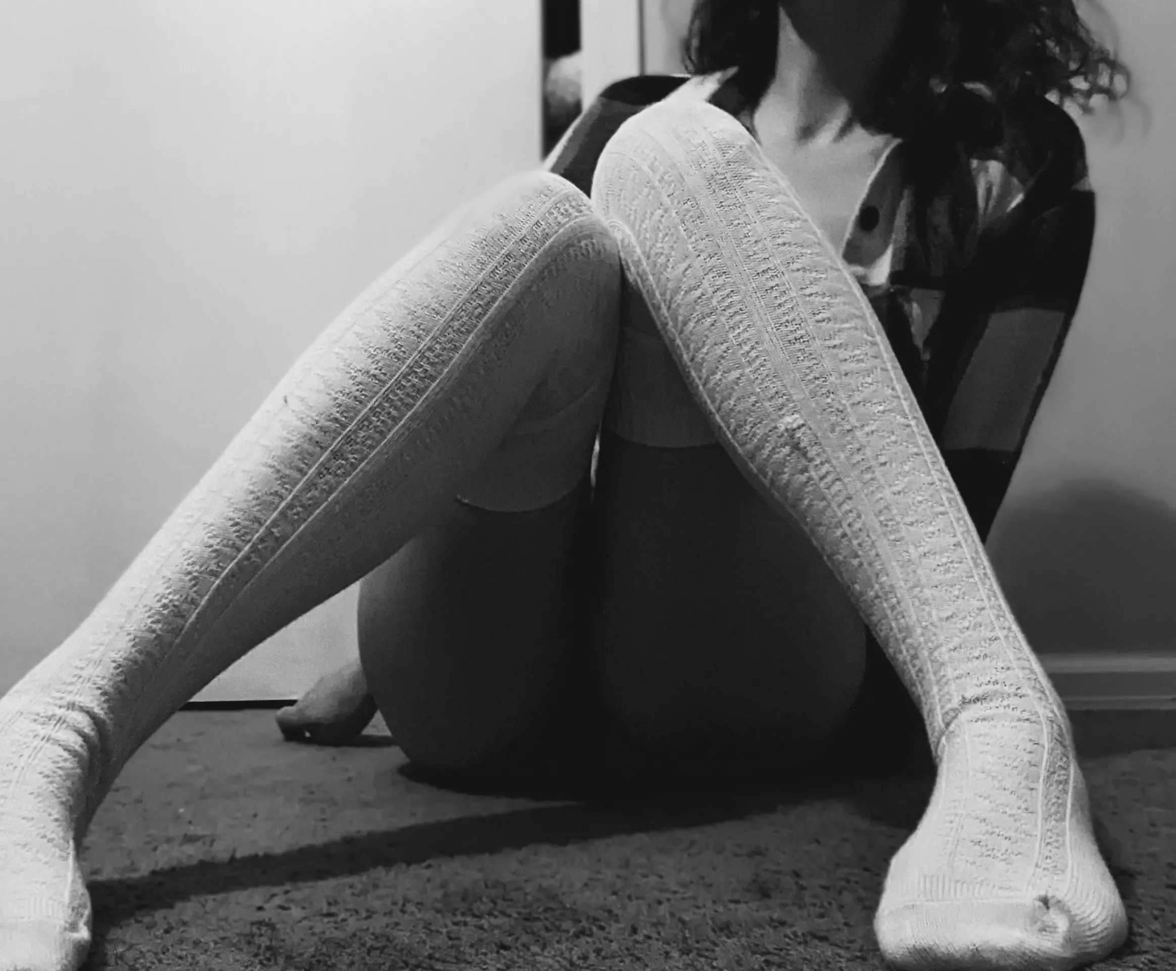 Thigh highs are necessary to keep warm when you're not wearing pants.