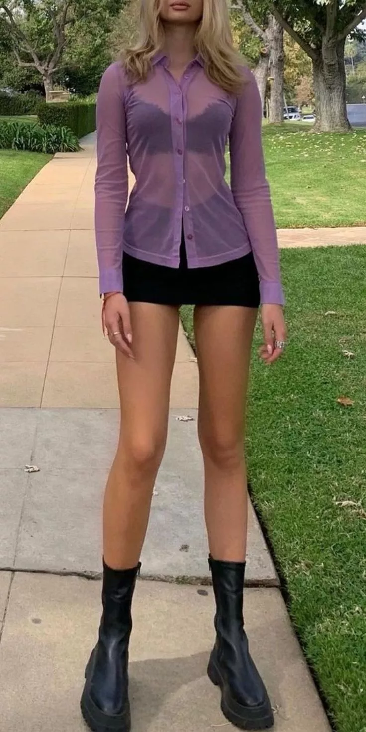 This girl has lovely long legs