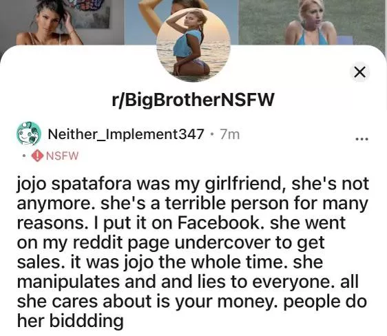 This has me dying right now lmao, go look at all the comments and posts under this account. Constantly talking shit about Kat and I, and hyping herself up!!! This is freaking hilarious!!! #jojoexposed