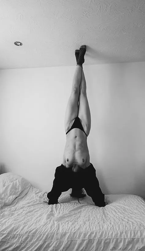 This is me acting casually. It's just, upsidedown.