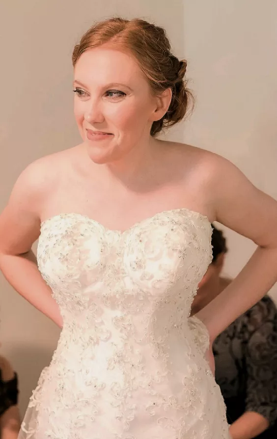 This is my face fantasizing about getting gangbanged in my wedding dress