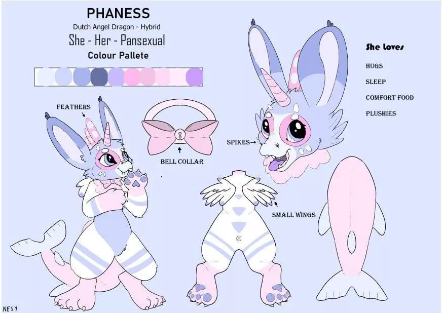 This is my first ever ref-sheet I drew for my first actual OC