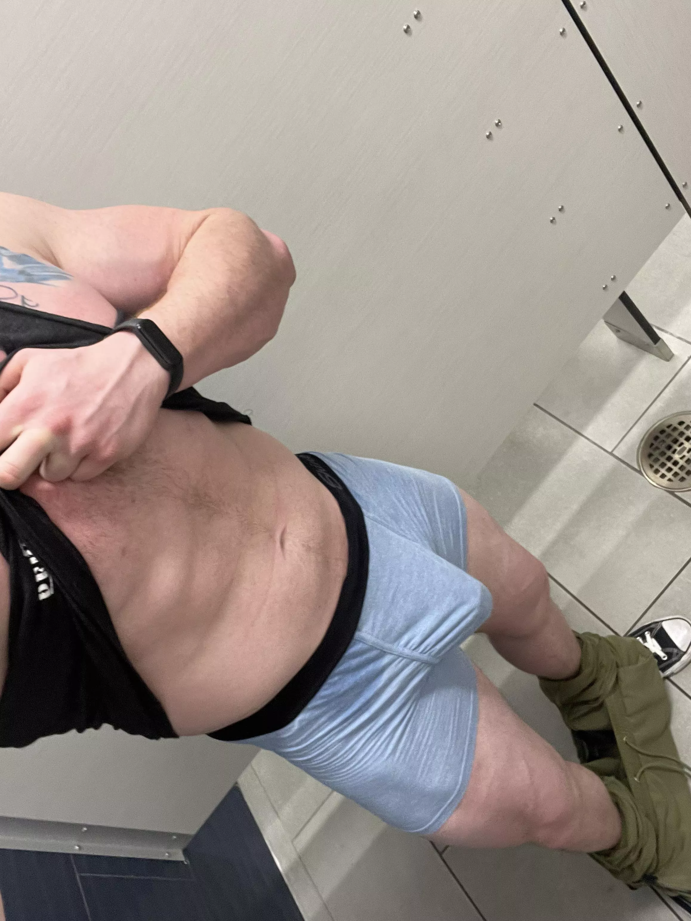 This is what I’m really doing in the bathroom at the gym.. (M) 24