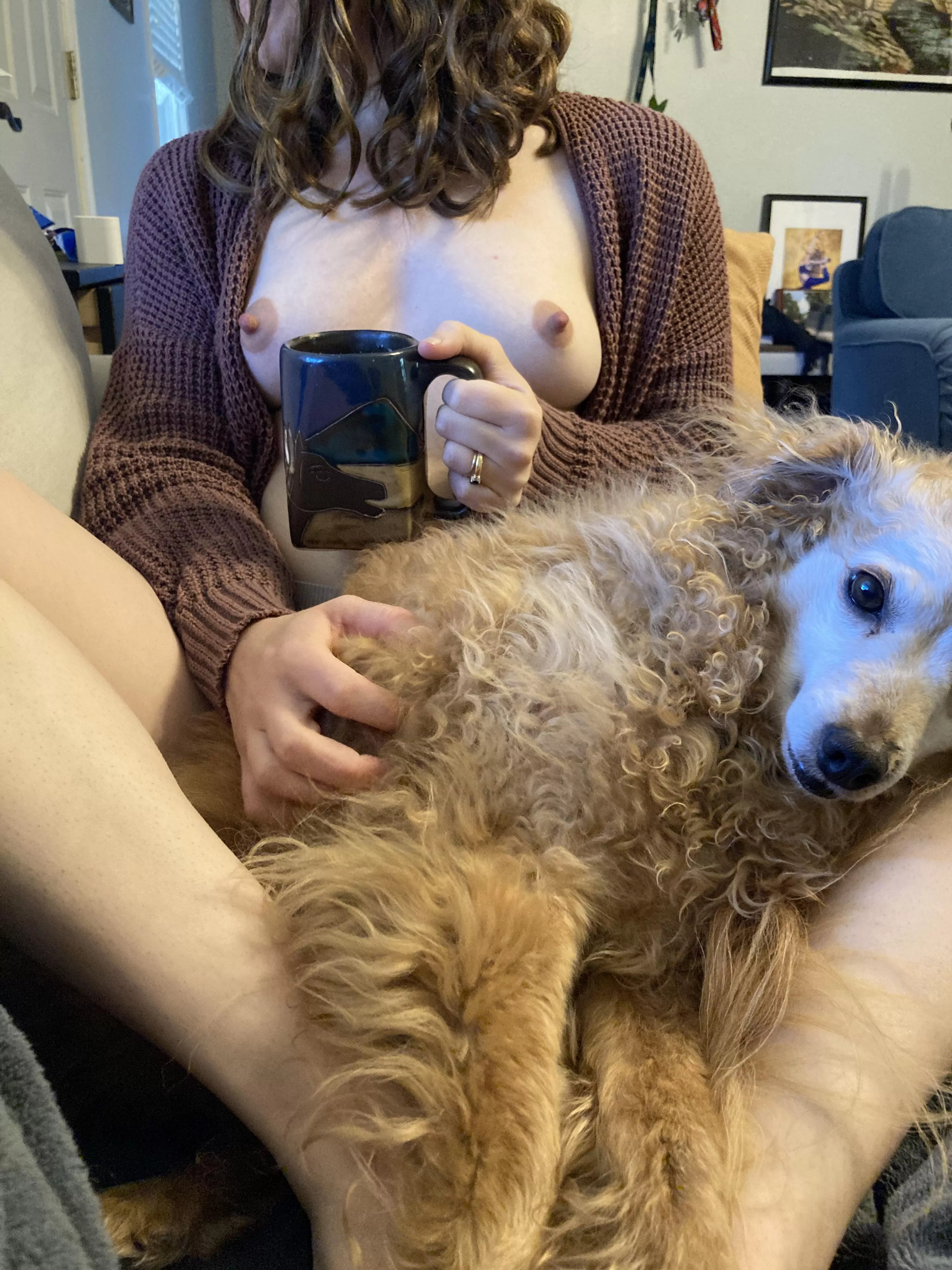 This little chicken nugget refused to let me get a normal coffee photo today