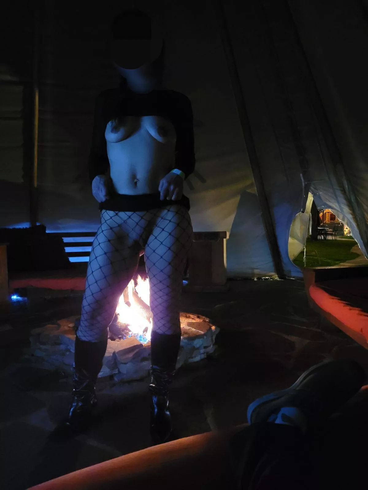 This teepee is made for fucking! Do you watch or participate? 44f/46m