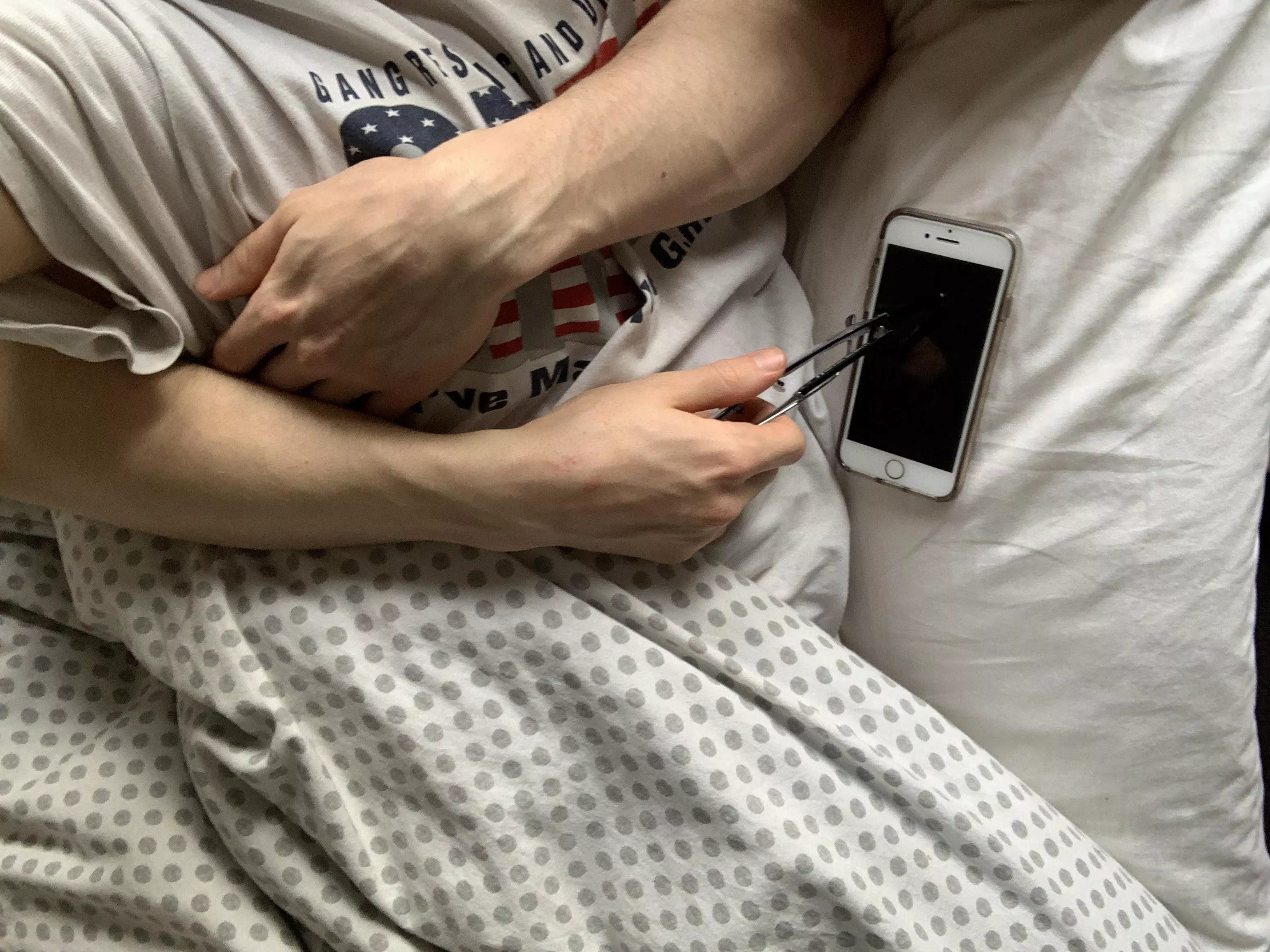 Thought y’all might appreciate this pic my gf took of my arms while I was sleeping