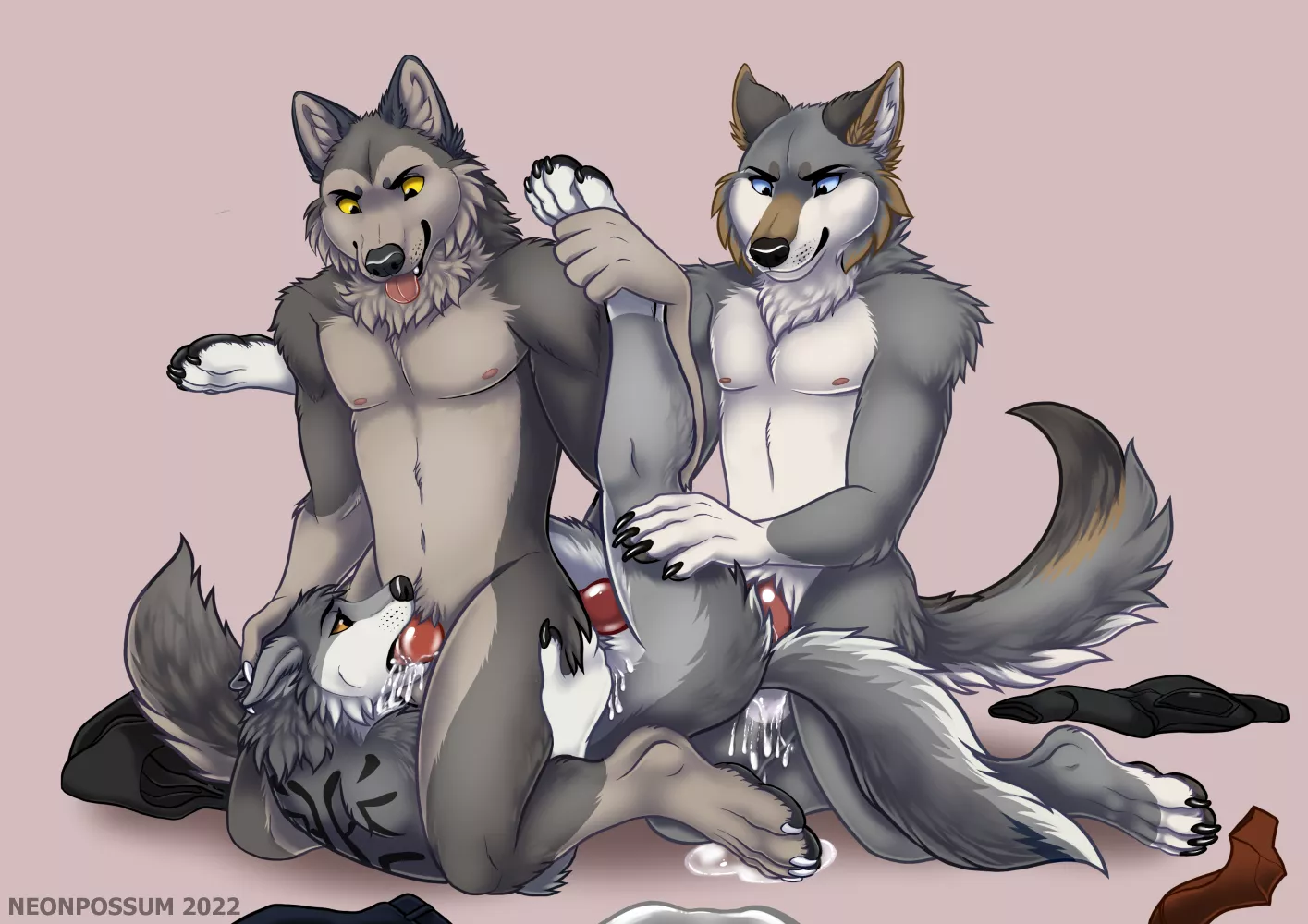 Threesome (neonpossum)