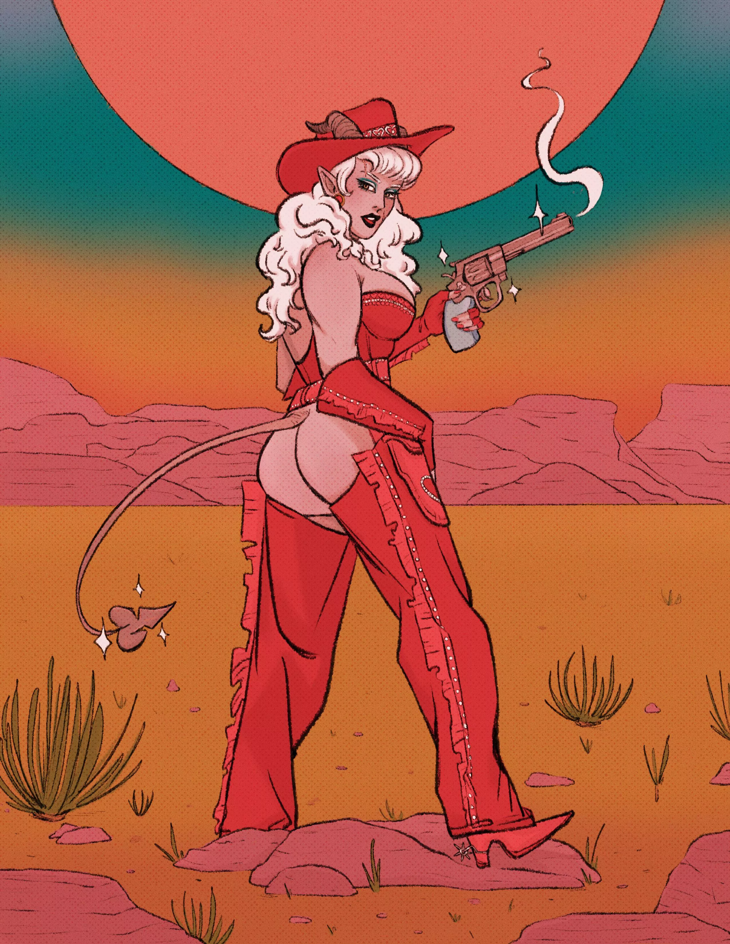 Tiefling Gunslinger (bwibbles)