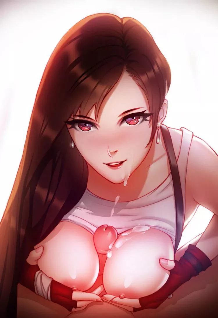 Tifa gives a loving titfuck