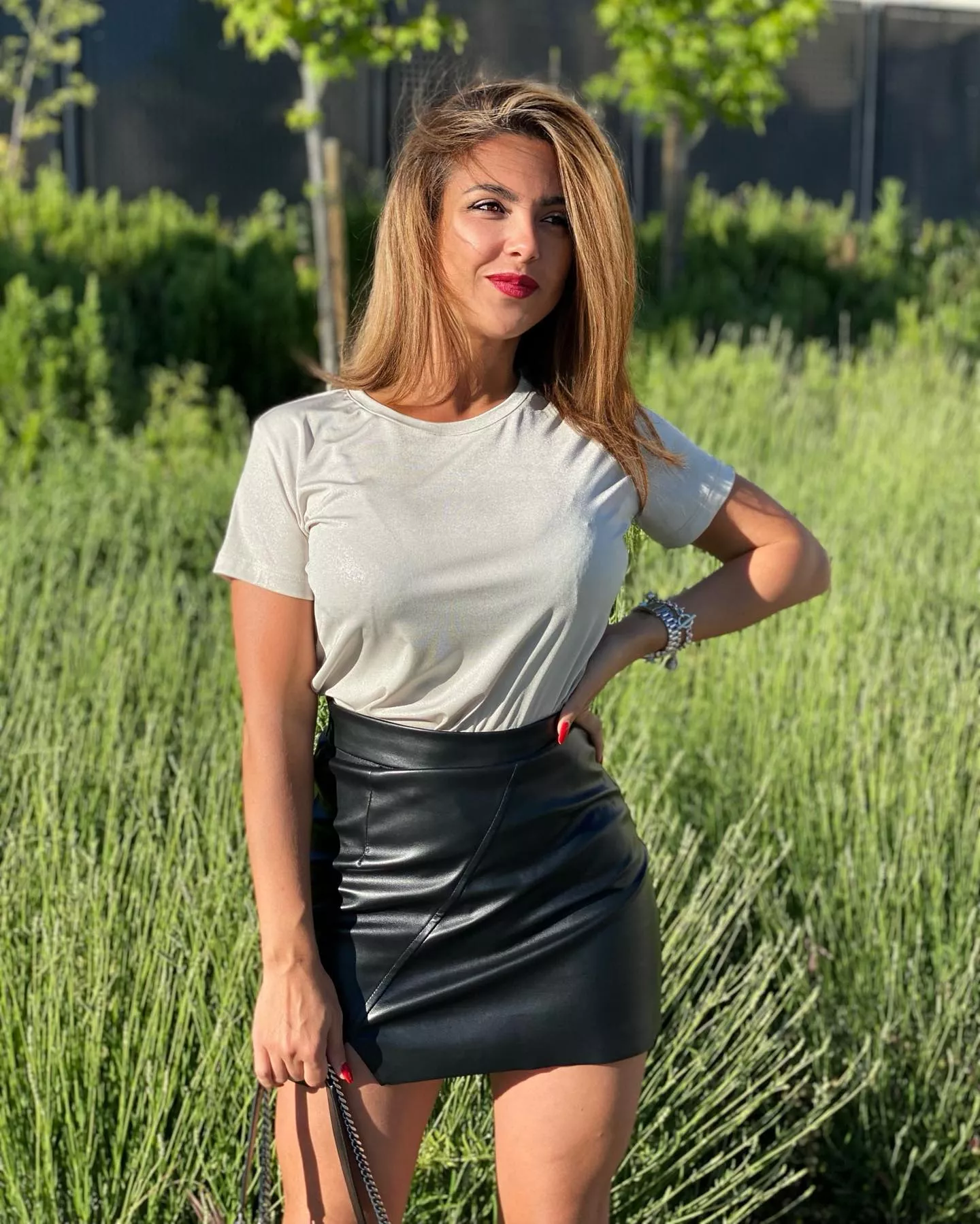 Tight Leather Skirt