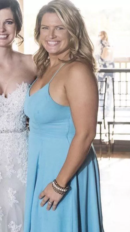 Titty Tuesdayâ€”Braless at a friendâ€™s wedding letting them hang